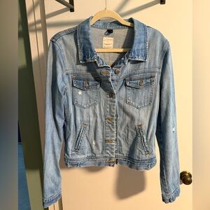 Jcrew Jean jacket. Medium. Worn look.